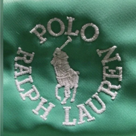 Polo Ralph Lauren Sling Crossbody Plato Forest Green w/ White Embroidered Logo - Picture 4 of 8